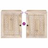 vidaXL Cabinet de salle de bain avec stockage Blanc 38 x 33 x 48 cm
