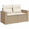 vidaXL Salon de jardin avec coussins 9 pcs beige r&eacute;sine tress&eacute;e