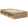 vidaXL Cadre de lit Ch&ecirc;ne artisan 100 x 200 cm Pin massif