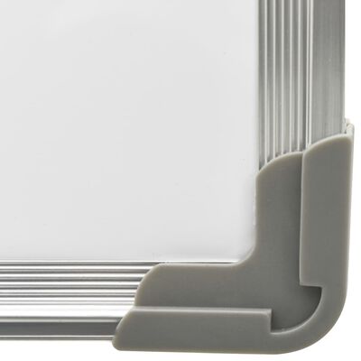 vidaXL Tableau blanc magnétique effaçable à sec Blanc 90x60 cm Acier