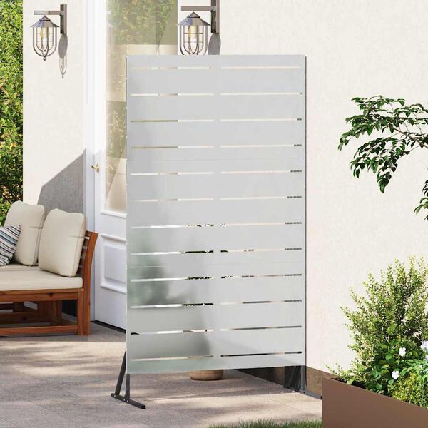 vidaXL &Eacute;cran de confidentialit&eacute; Gris 100 x 50 x 180 cm Acier