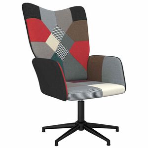 vidaXL Chaise de relaxation Patchwork Tissu
