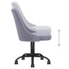 vidaXL Chaises pivotantes &agrave; manger lot de 6 gris clair tissu