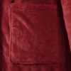 vidaXL Peignoir avec capuche Rouge Bordeaux xxl Flanelle