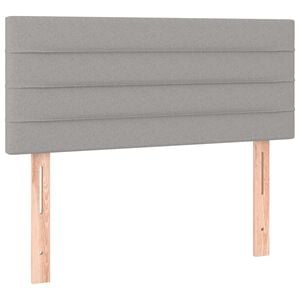 vidaXL T&ecirc;tes de lit Gris fonc&eacute; 144x5x78/88 cm Tissu