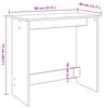 vidaXL Bureau ch&ecirc;ne artisanal 80x40x75 cm bois d'ing&eacute;nierie