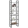 vidaXL Armoire haute Sonoma gris 80x30x210 cm Bois d'ing&eacute;nierie