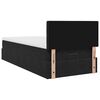 VidaXL Cadre de lit ottoman avec matelas noir 100x200cm velours