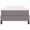 vidaXL Lit &agrave; ressorts avec matelas Taupe 90 x 190 cm tissu