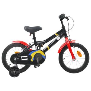 vidaXL V&eacute;lo pour Enfants 16 Pouces pour 4-6 ans Noir rouge