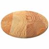 vidaXL Dessus de table 120x60x2 cm bois de chêne massif ovale