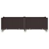 vidaXL Jardini&egrave;re &agrave; roulettes marron 160x50x54 cm PP