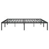 vidaXL Cadre de lit m&eacute;tal noir 183x213 cm