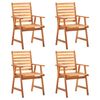 vidaXL Ensemble &agrave; manger de jardin 5 pcs Bois d'acacia solide