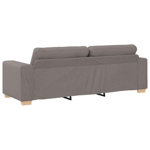 vidaXL Canap&eacute; Taupe 221 x 80 x 80 cm tissu