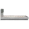 vidaXL Cadre de lit sans matelas sonoma gris 150x200 cm