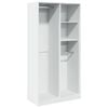 vidaXL Garde-robe Blanc 100x50x200 cm Bois d'ing&eacute;nierie