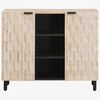 vidaXL Buffet avec &eacute;tag&egrave;re Finition Lavage Blanc 90 x 33 x 75 cm