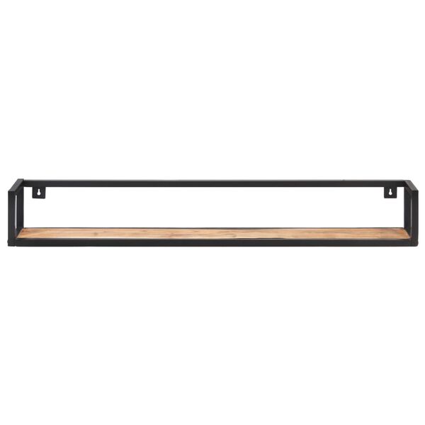 vidaXL &Eacute;tag&egrave;res murales 2 pcs 120 cm Bois d'acacia massif
