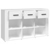 vidaXL Buffet Blanc 100x30x59,5 cm Bois d'ingénierie