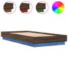 vidaXL Cadre de lit sans matelas avec lumi&egrave;res LED 90x200 cm