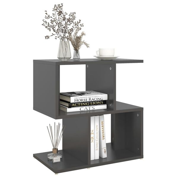 vidaXL Tables de chevet 2 pcs Gris 50x30x51,5 cm bois d'ing&eacute;nierie