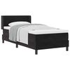 vidaXL Lit &agrave; ressorts avec matelas Noir 200 x 80 cm Polyester