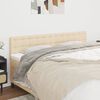 vidaXL T&ecirc;tes de lit Cr&egrave;me 160x5x78/88 cm Tissu