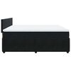 vidaXL Sommier &agrave; lattes de lit et matelas Noir 200x200 cm Velours