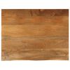 vidaXL Dessus de table &agrave; bord vivant 100x80x3,8cm bois massif manguier