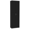 vidaXL Armoire de bureau Noir 60x32x190 cm Bois d'ing&eacute;nierie