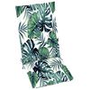 vidaXL Chaises de jardin lot de 2 et coussins &agrave; motif de feuilles Teck
