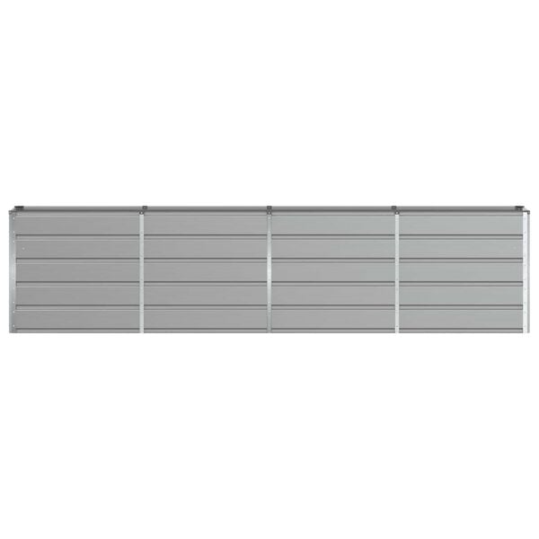 vidaXL Jardini&egrave;re Gris clair 160 x 40 x 75 cm Acier