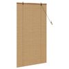 vidaXL Store enrouleur avec des rideaux Marron 90 x 160 cm Bambou