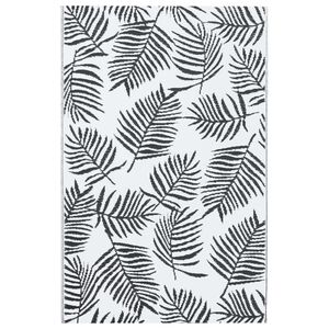 vidaXL Tapis d'ext&eacute;rieur ARAKIL Blanc et noir 190x290 cm PP