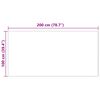 vidaXL Tapis en fausse Tafalla Noir 100 x 200 cm Polyester