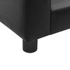 vidaXL Canap&eacute; pour chien Noir 60x43x30 cm Peluche et similicuir