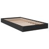 vidaXL Cadre de lit sans matelas noir 90x190 cm bois ingénierie