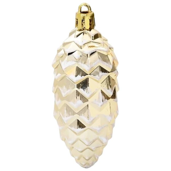 vidaXL Boule de Pomme de Pin de Noël 40 pcs Doré