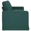 vidaXL Canap&eacute; Vert fonc&eacute; 222 x 80 x 82 cm tissu