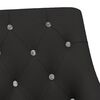 vidaXL Chaise pivotante de salle &agrave; manger Noir Velours