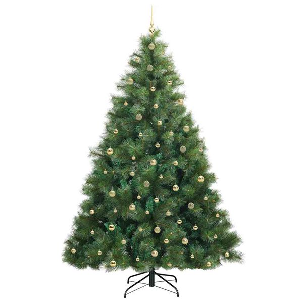 vidaXL Sapin de No&euml;l artificiel avec 300 LED Vert 240 cm PE et PVC