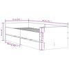 vidaXL Cadre de lit avec tiroirs sans matelas ch&ecirc;ne sonoma 90x200 cm