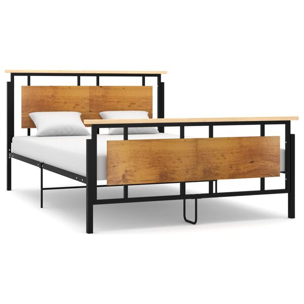 vidaXL Cadre de lit sans matelas m&eacute;tal 140x200 cm