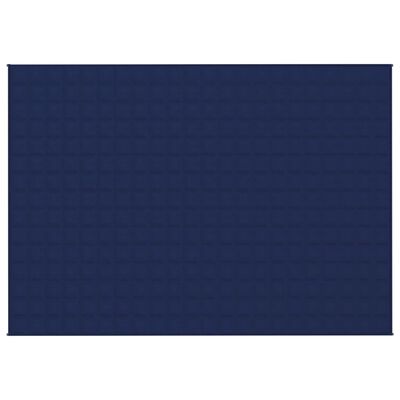 vidaXL Couverture lestée Bleu 155x220 cm 7 kg Tissu