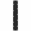 vidaXL Pieds de table &agrave; manger Noir 2 pi&egrave;ces 50 x (72-73) cm Acier