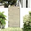 vidaXL Portail de jardin 100 x 175 cm en acier inoxydable
