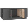 vidaXL Table basse Gris 100x50x41 cm Bois massif de pin