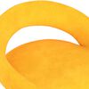 vidaXL Chaises pivotantes &agrave; manger lot de 4 jaune moutarde velours