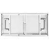 vidaXL Table de travail pliable de cuisine 120x60x80 cm Inox